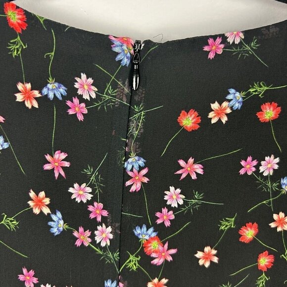 French Connection Bluhm Bottero Ditsy Floral Sheer Blouse Size 2 Black NWT - Picture 14 of 16